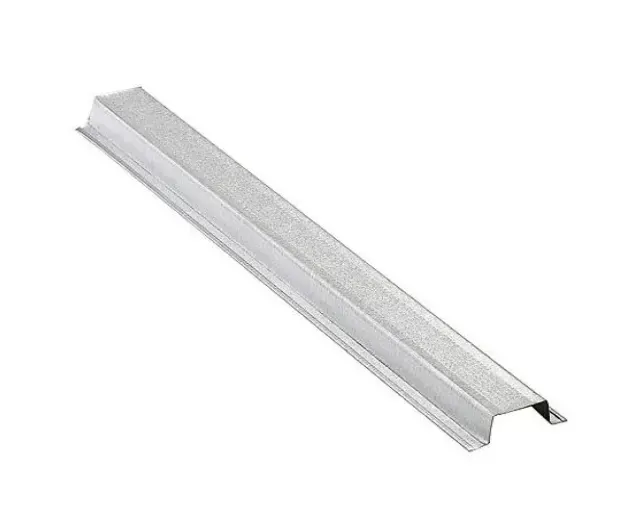 A metal bar is sitting on a white surface.
