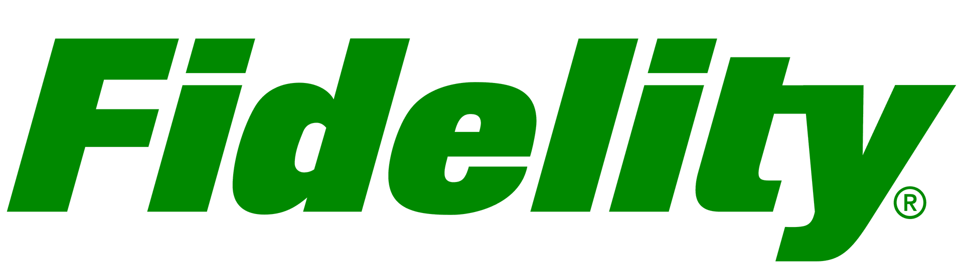 A green fidelity logo on a white background