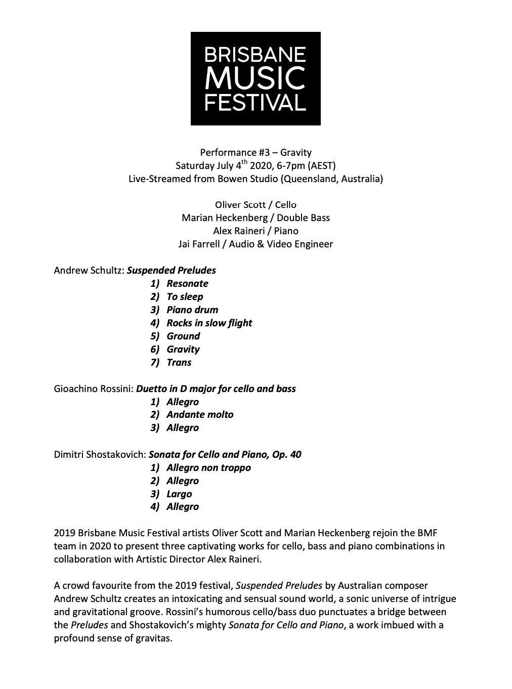 Past Programs