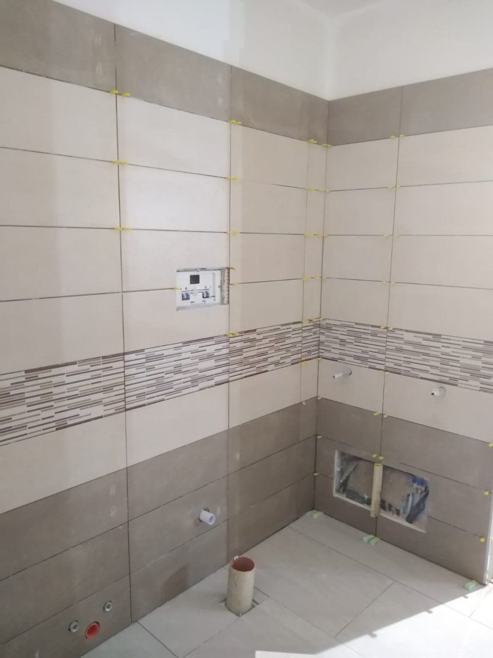 mattonelle in una parete