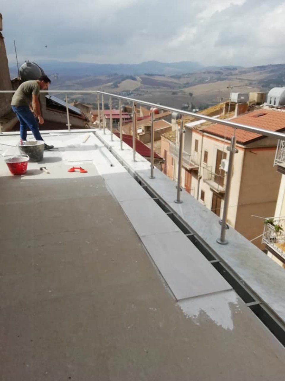 lavori in una copertura