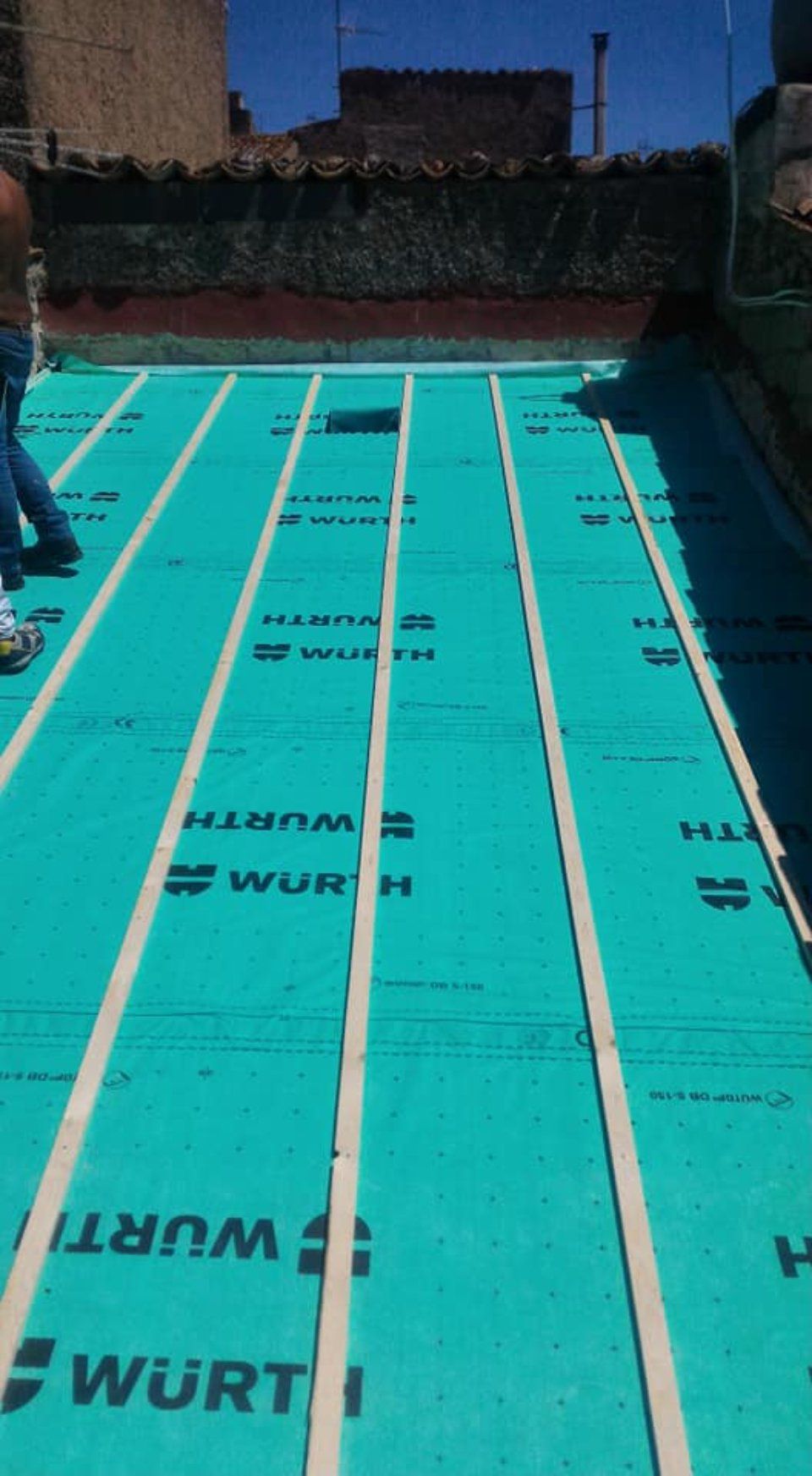 copertura tetto di un condominio