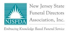 New Jersey State Funeral Directors Association logo with teal emblem and text