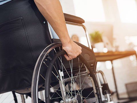 Injured Man in Wheelchair — Personal Injury in Houston, TX