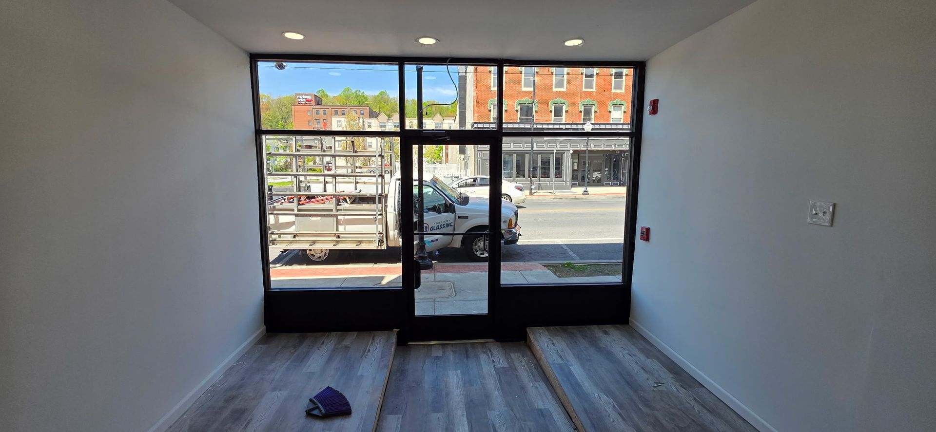 Store Front Glass Door Installation