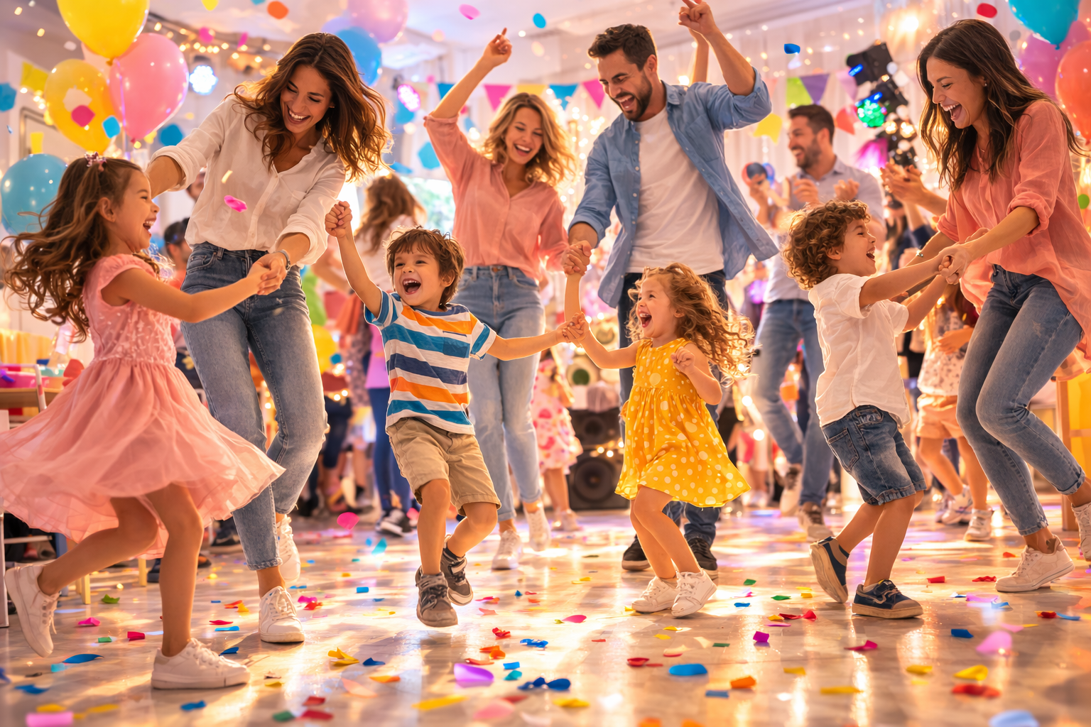Persona con i guanti che tiene in mano una spazzola e una piccola casa, circondata da icone di pulizia.