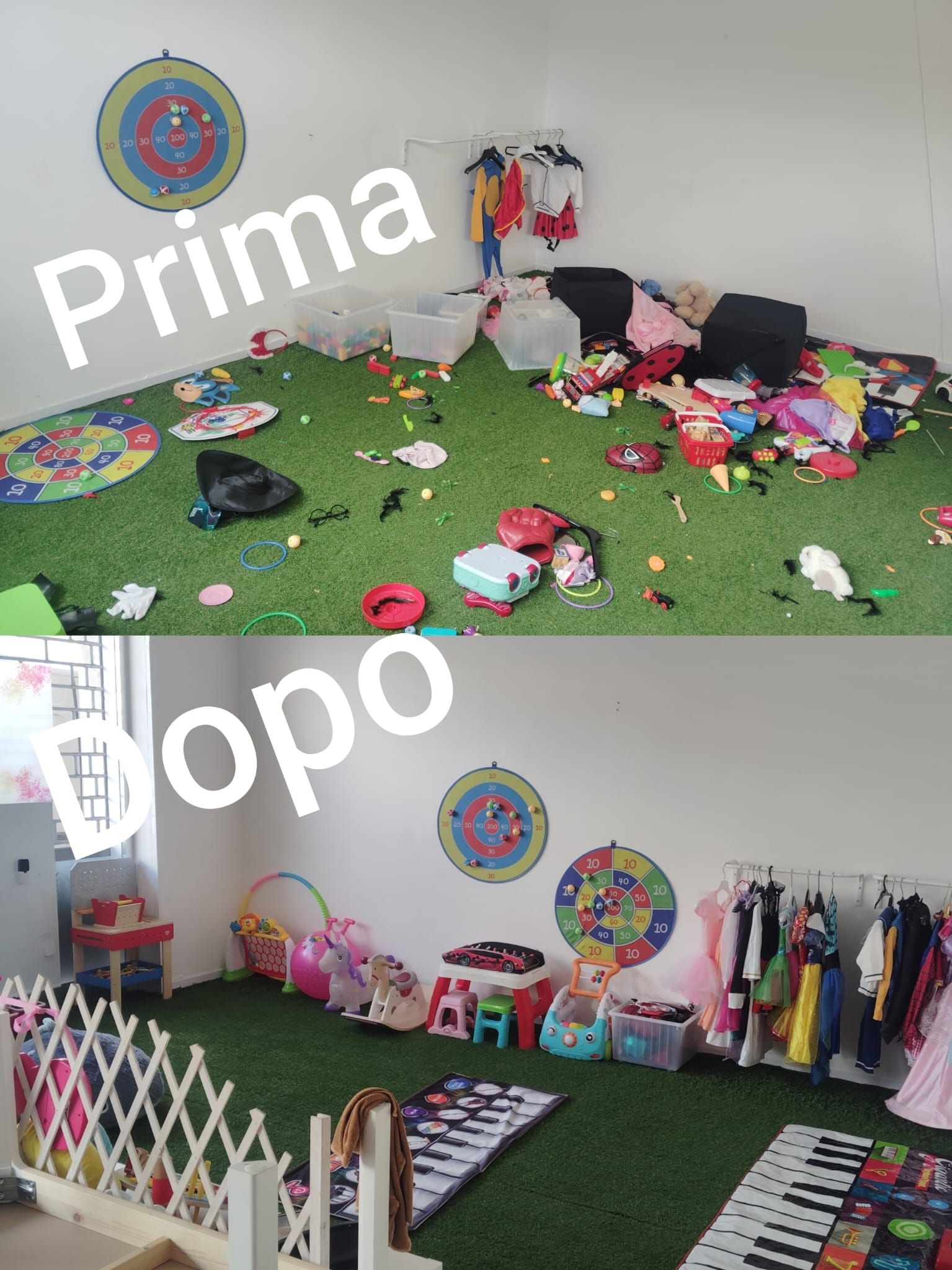 Arco di palloncini rossi e bianchi, sfondo con archi ricoperti di tessuto bianco, tavolo con tovaglia rossa e dettagli rossi.