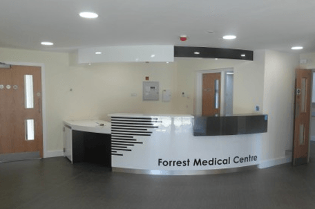 medical centre reception desk