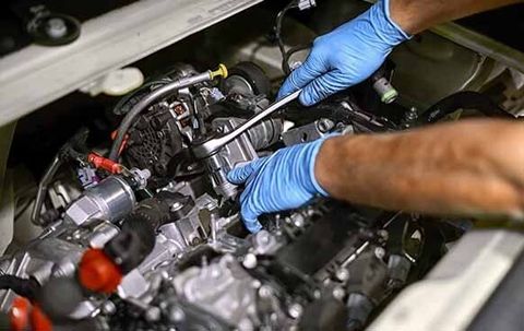 Mechanic Working on Car Engine — Mechanic in Caloundra, QLD