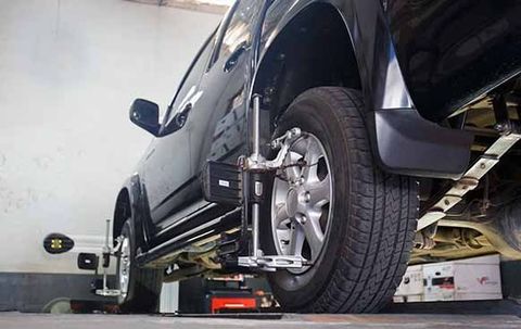 Wheels Alignment Camber Check — Mechanic in Caloundra, QLD