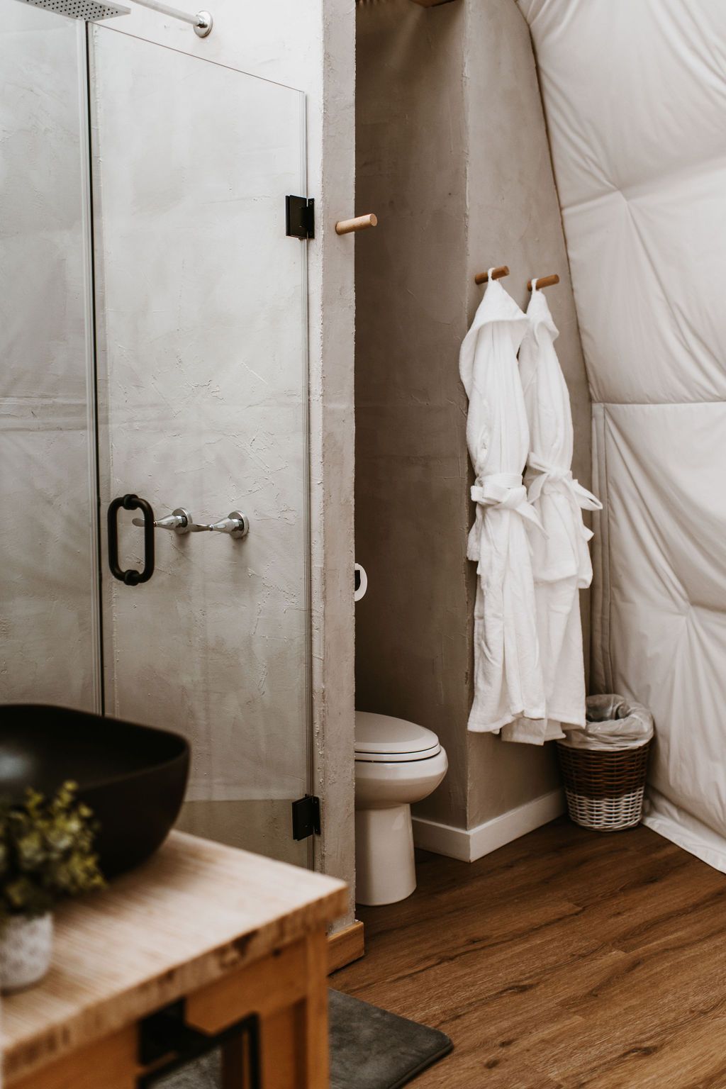 forest dome bathroom