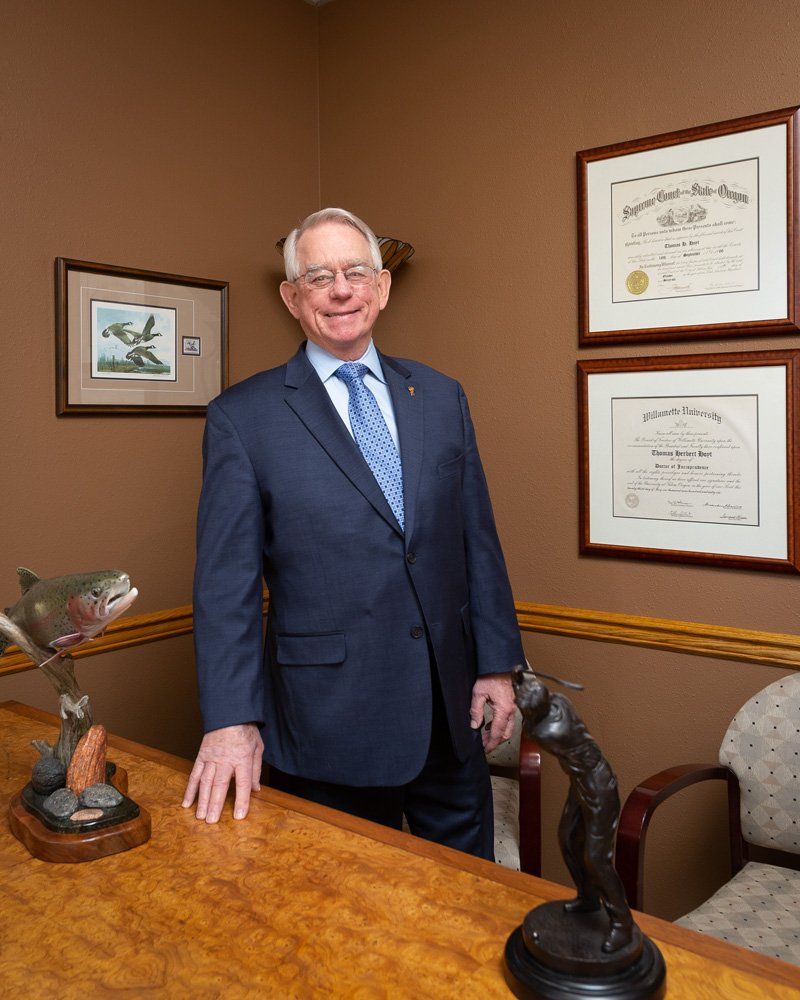 Tom Hoyt on his Office — Eugene, OR — Tom Hoyt Attorney P.C.