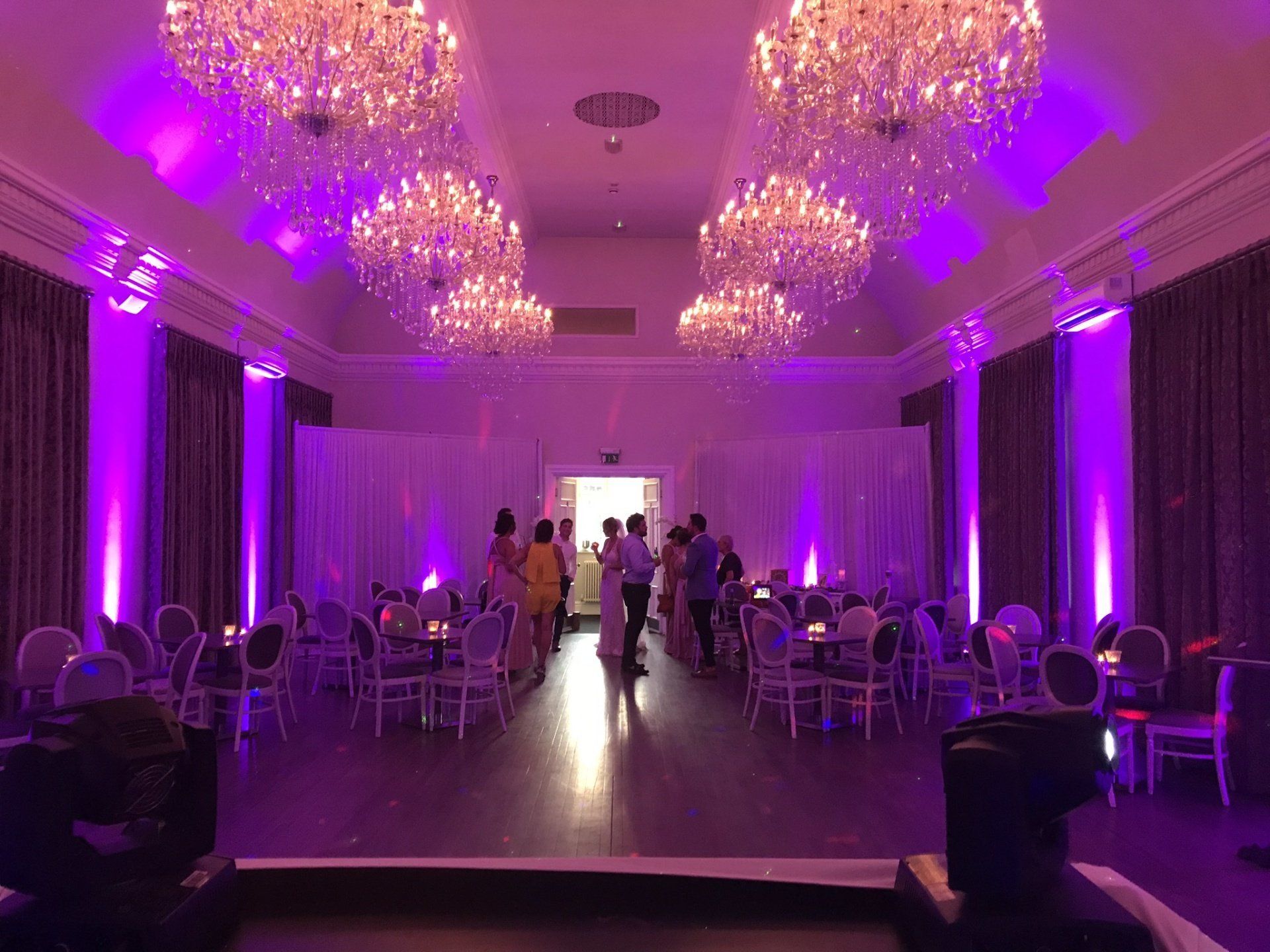 Disco in large hall almalfi whites derby