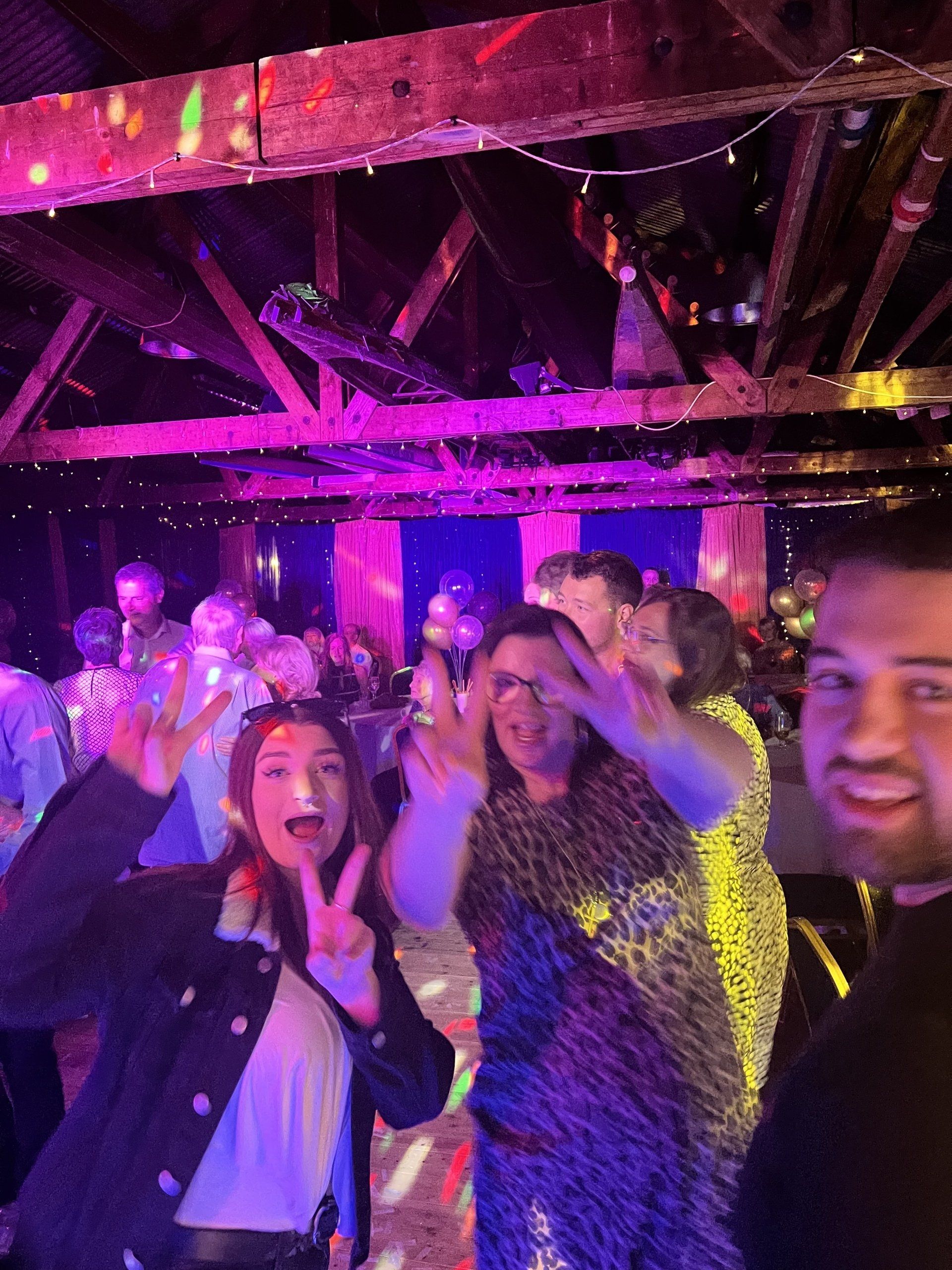 Guests enjoying our DJ services dancing at a party in Leicester