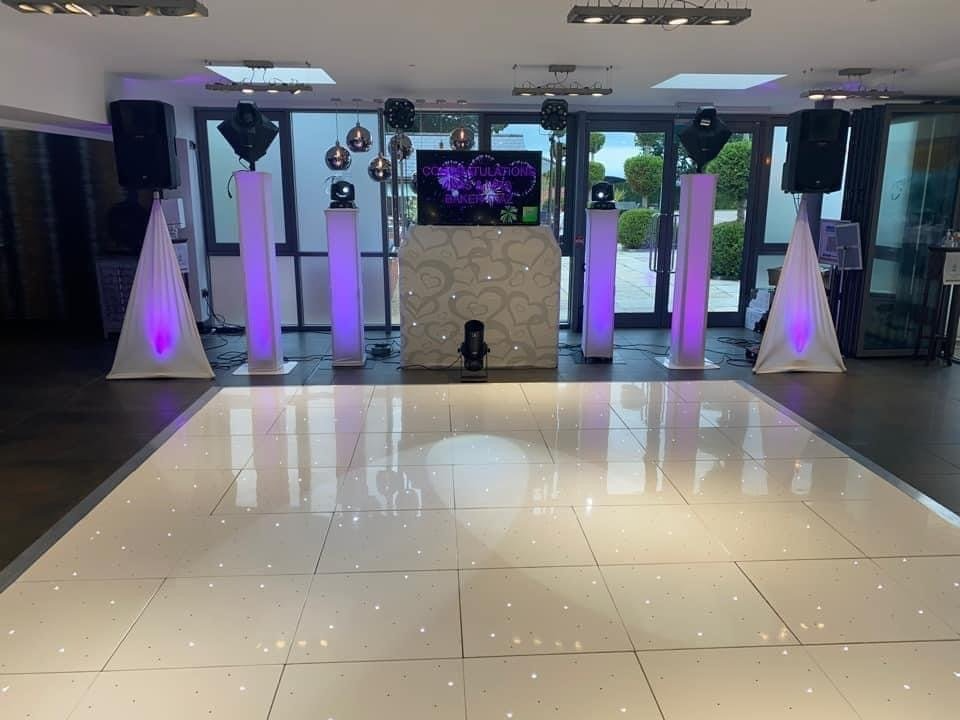 Disco Entertainment wedding DJ setup at Goosedale NottingHam