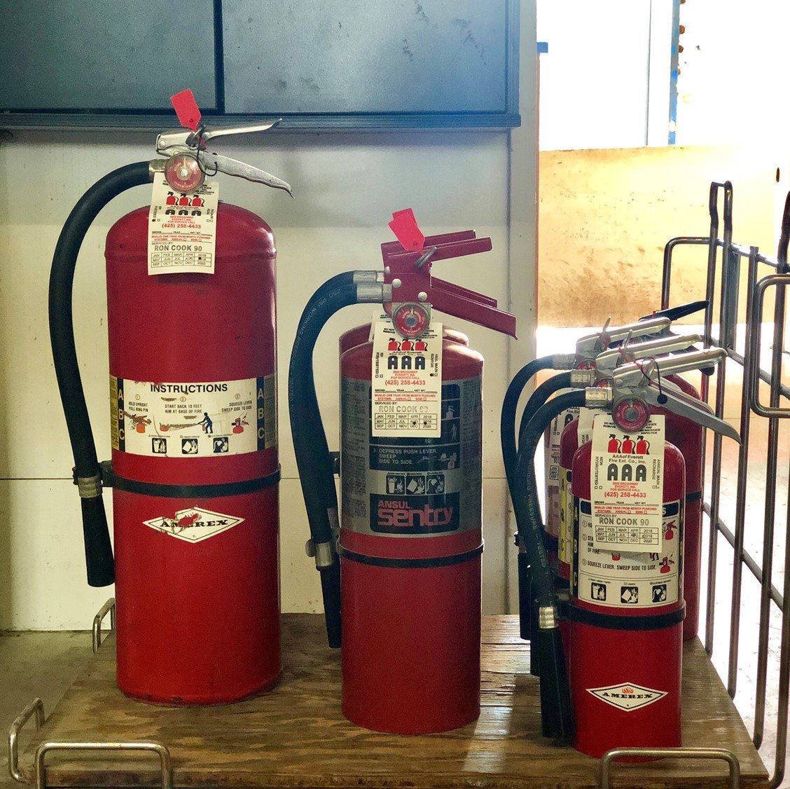 Red and Green Extinguishers — Fire Extinguishers in Everett, WA