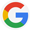 a close up of a google logo on a white background .