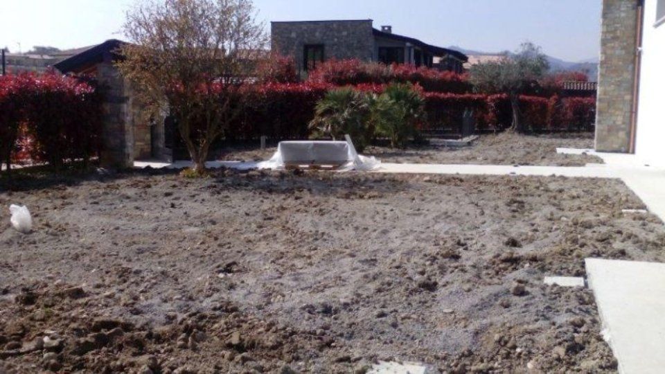 Giardino in realizzazione