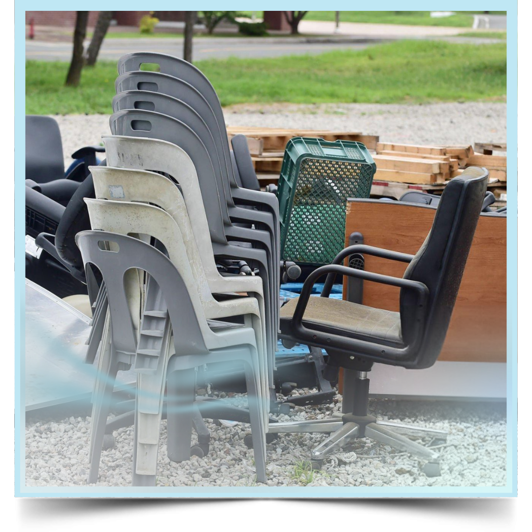 Garbage office chairs