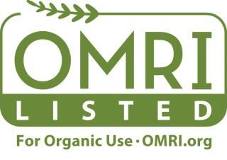 A logo for omri listed for organic use