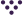 A triangle made of purple squares on a white background.