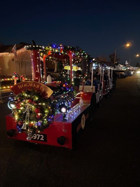 Christmas with Red Train | Stockton, CA - Butterfly-Express
