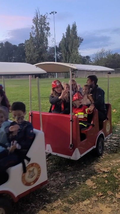 Children Riding the Red Train | Stockton, CA - Butterfly-Express
