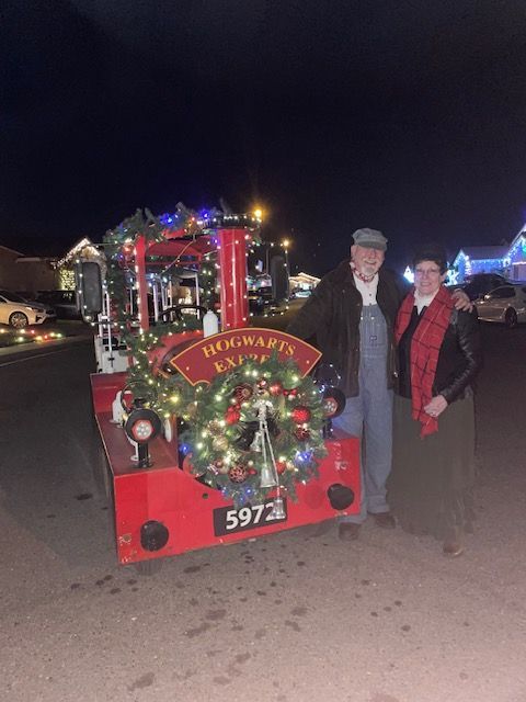 Couple Beside the Train | Stockton, CA - Butterfly-Express

