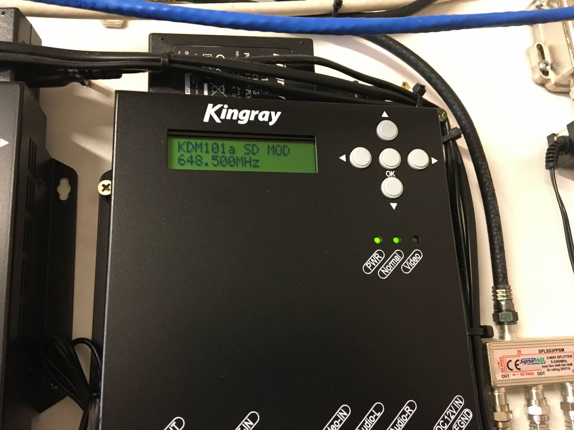 A Kingray Device is Connected to a Wall — Hendo's TV Antennas & Installations in White Rock, QLD