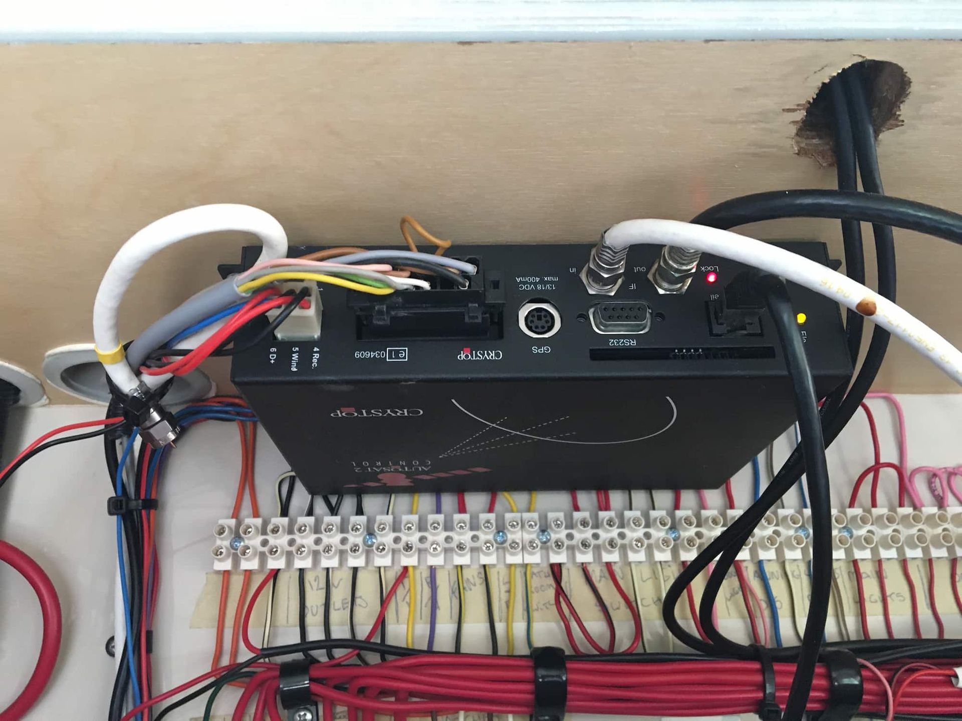 A Bunch of Wires Are Connected to a Box That Says ' O ' on It — Hendo's TV Antennas & Installations in Innisfail, QLD
