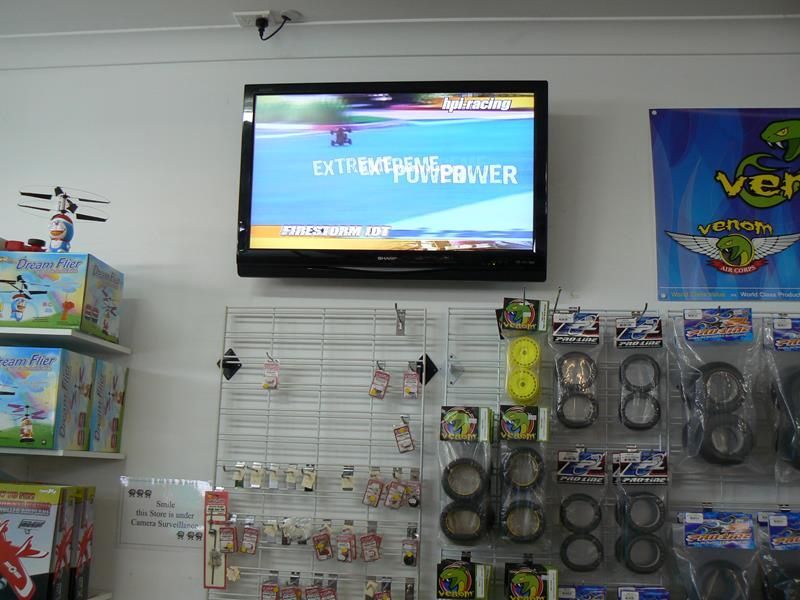 A Television Hanging on a Wall That Says Extreme Power — Hendo's TV Antennas & Installations in White Rock, QLD