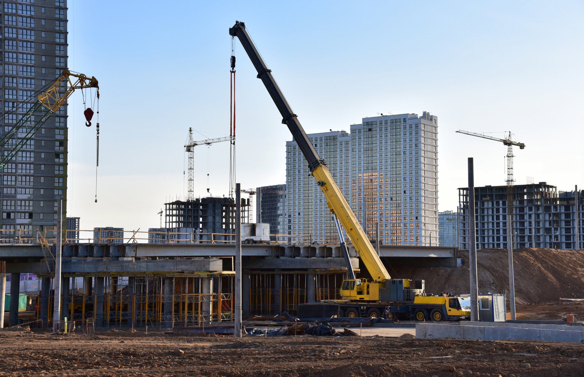 Truck Crane on Building Bridges — Saint Petersburg, FL — On Demand Crane Service