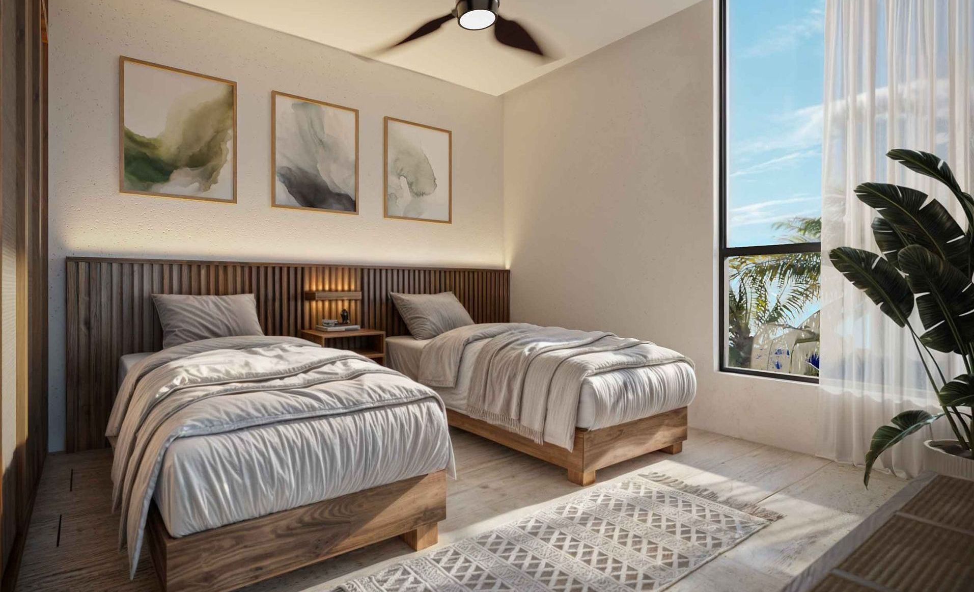 Una habitación de lujo y confort