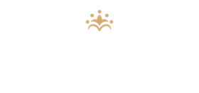 Un logotipo con una corona sobre un fondo blanco.