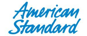 American Standard logo in blue cursive font.