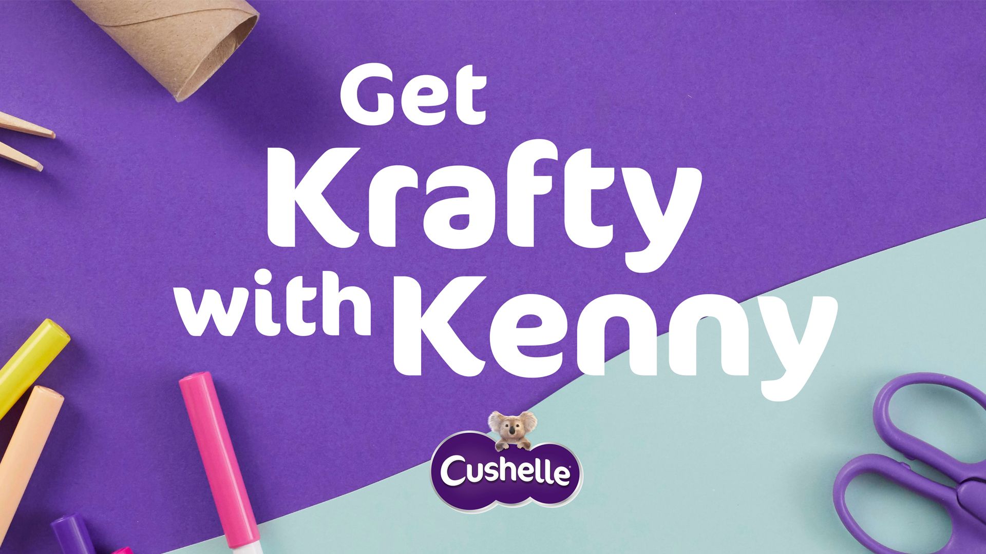 A poster that says get krafty with kenny