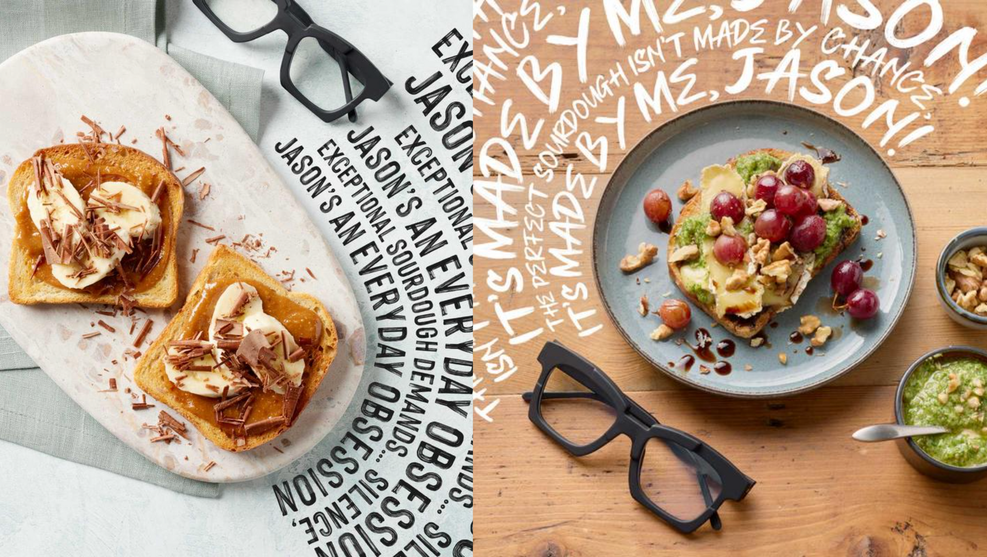 A plate of food and a pair of glasses on a table.