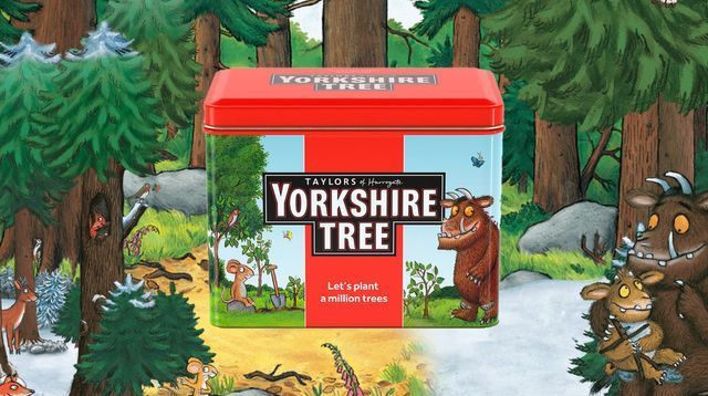 A red box with the words yorkshire tree on it