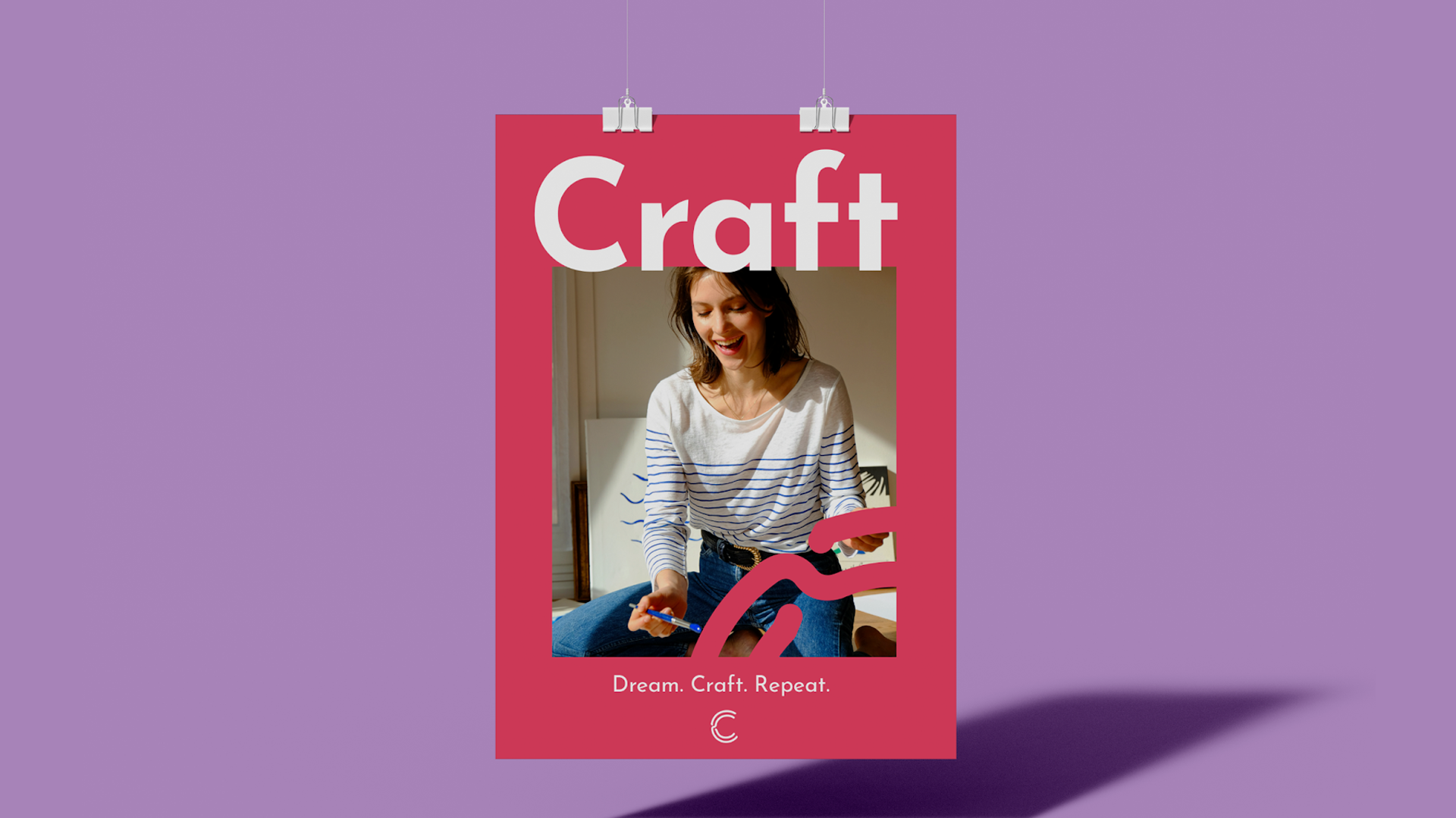 A bag of seabrook chips is sitting on a yellow and white striped background.