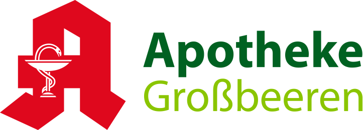 Ein rot-grünes Logo für die Apotheke Großbeeren