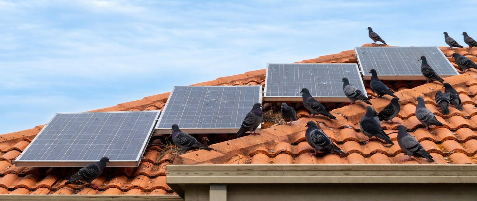 Welke vogel zit er onder mijn zonnepanelen