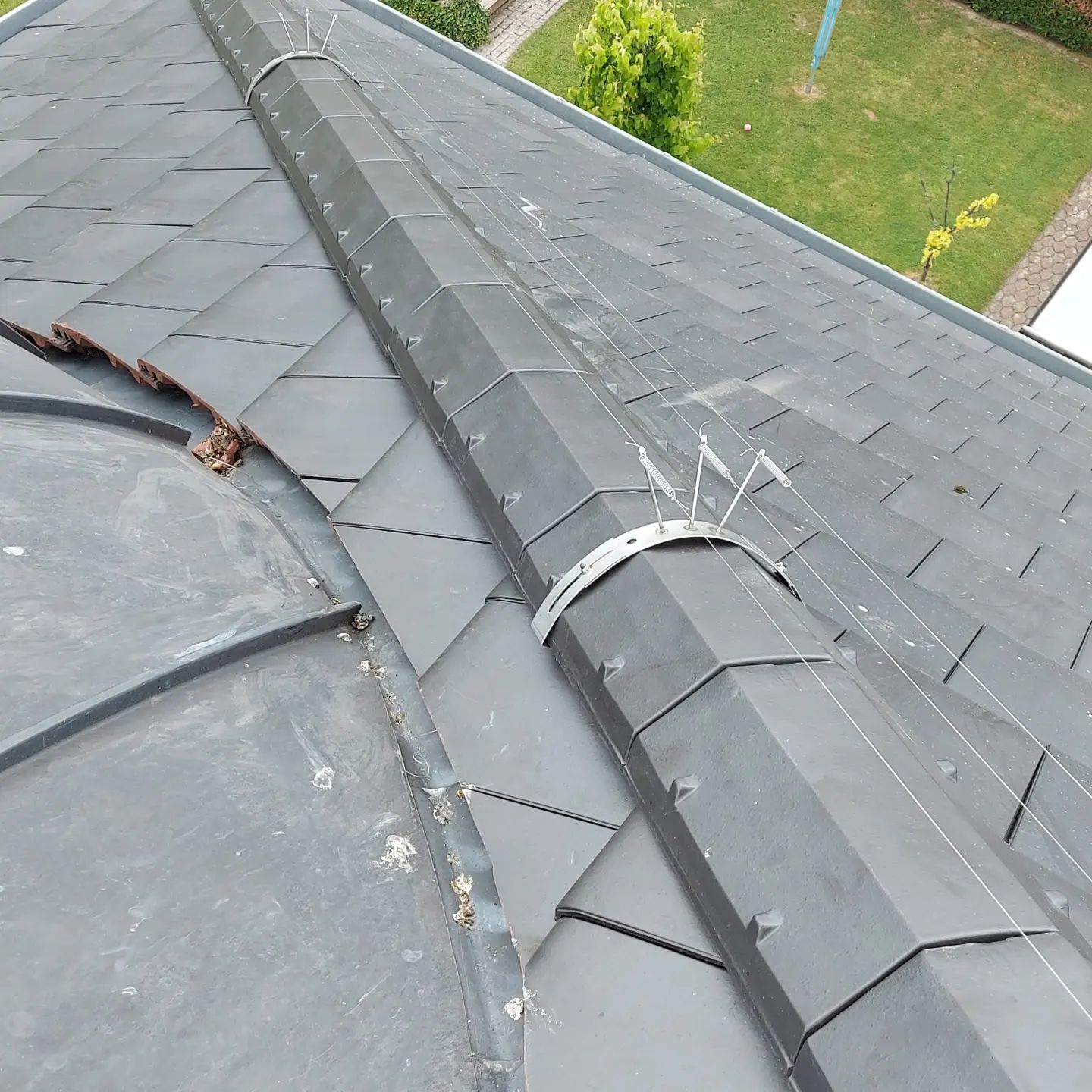 duivenwering plaatsen op daknok in Limburg door Killbugs