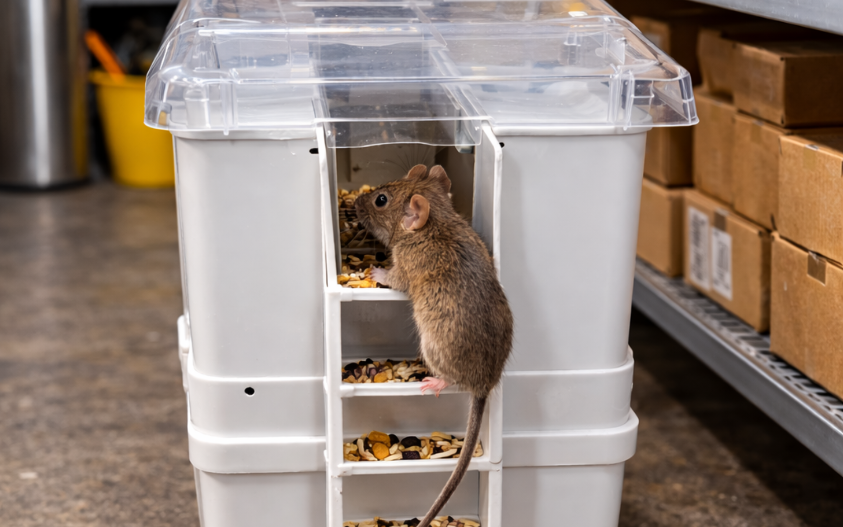 muizen in de spouwmuur bestrijden met gifvrije vallen