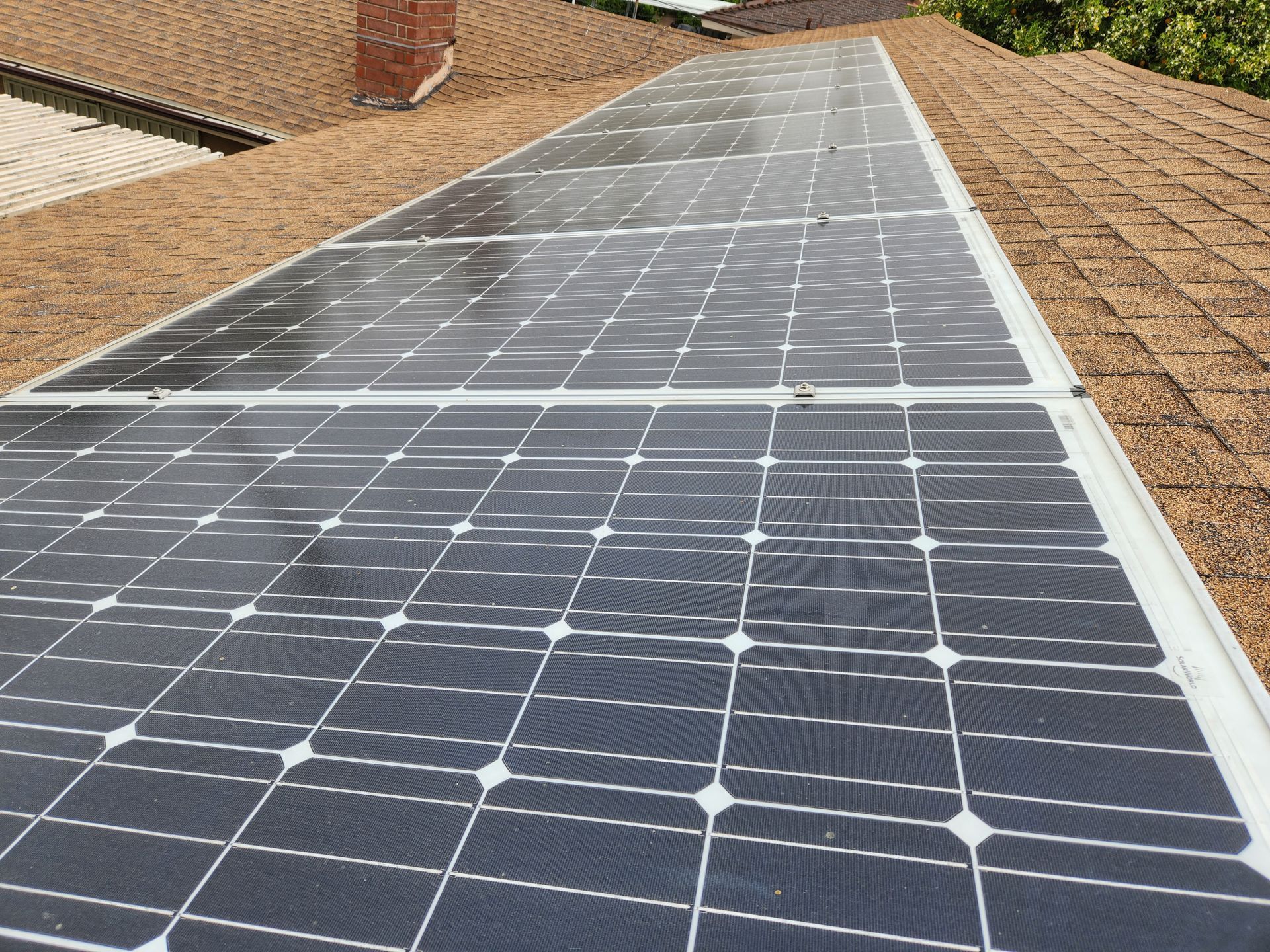 before solar cleaning service image