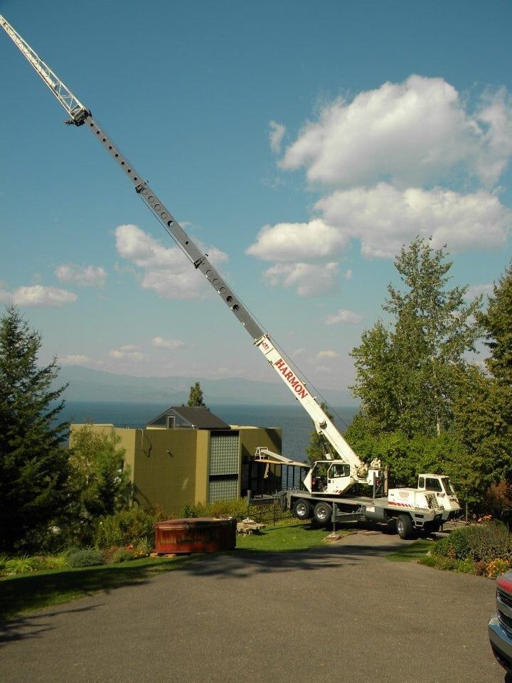 Terex T working at residence
