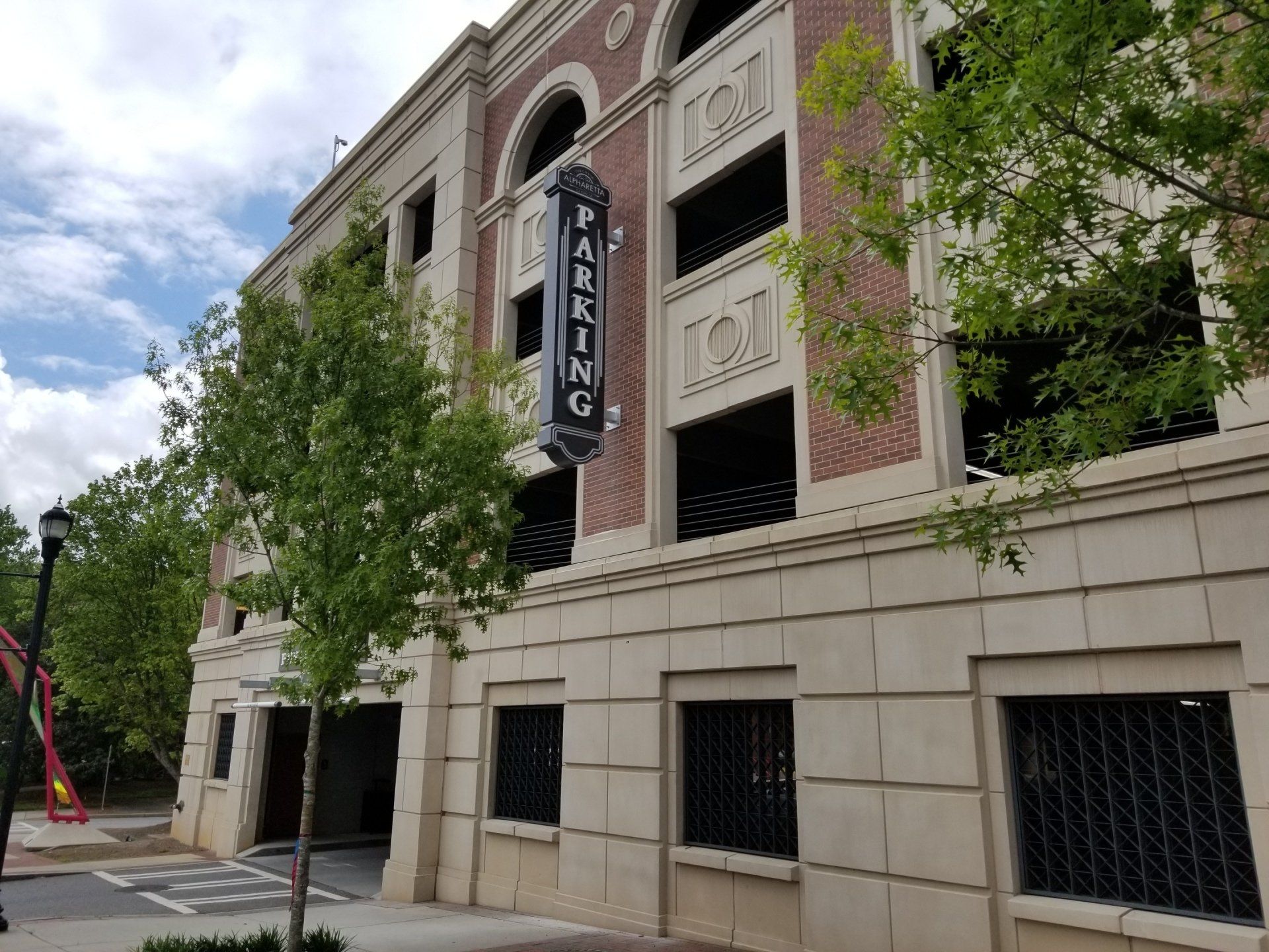 parking structure sign