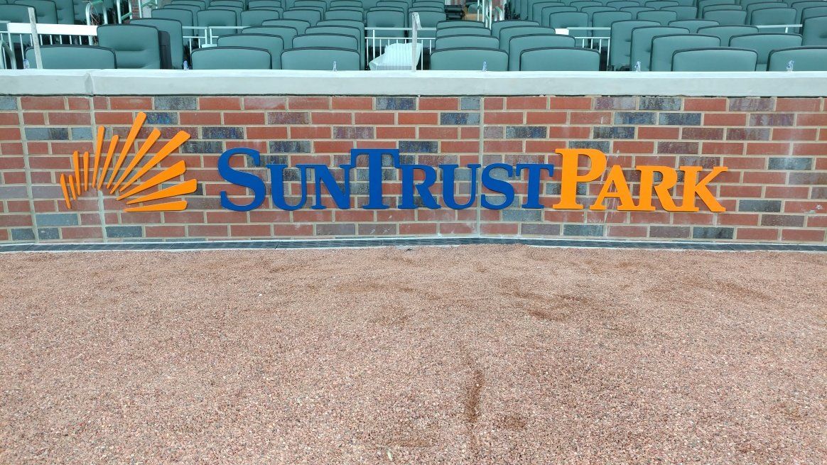 SunTrust Park Infield Signage