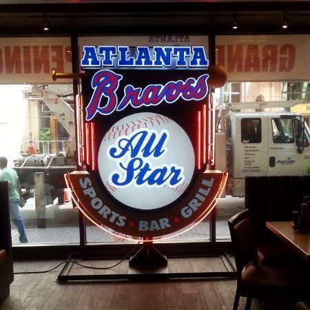 Atlanta Braves All Star Cafe Commercial Signage