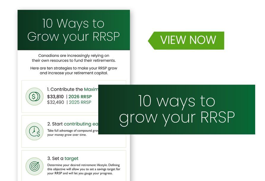 A poster that says `` 10 ways to grow your rrsp ''