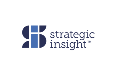 The logo for strategic insight is a blue and white logo on a white background.